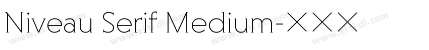 Niveau Serif Medium字体转换